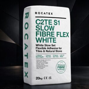 Rocatex C2TE S1 Slow Fibre Flex White Adhesive 20Kg